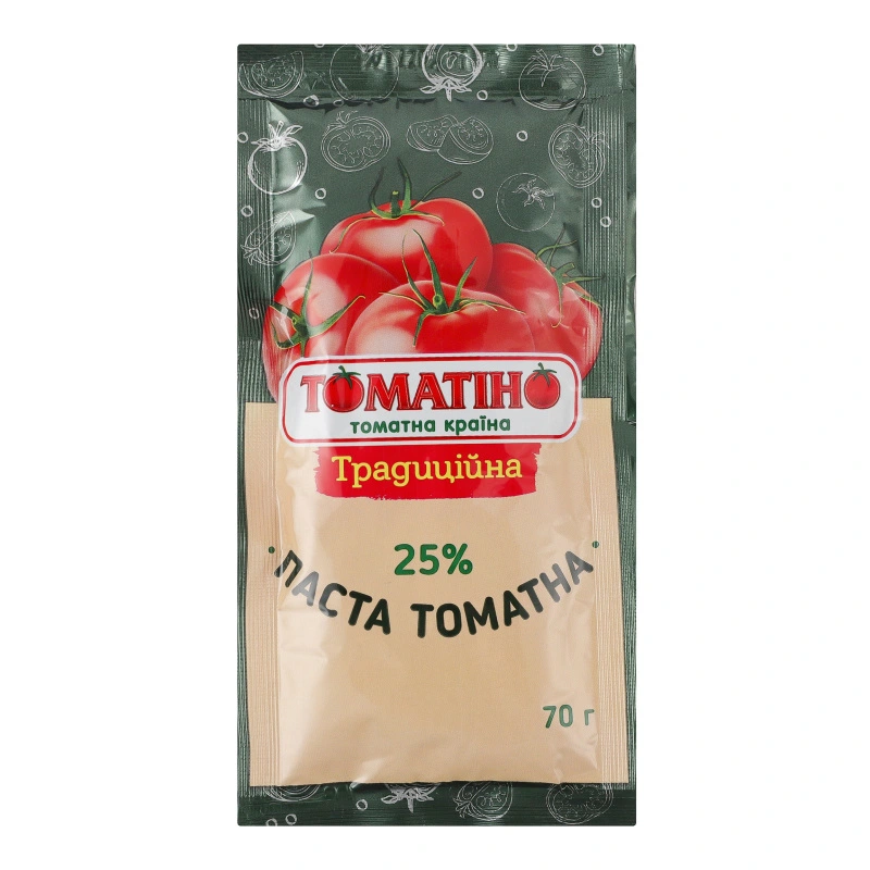 Паста томатна 25% Традиційна Томатіно м/у, 70г