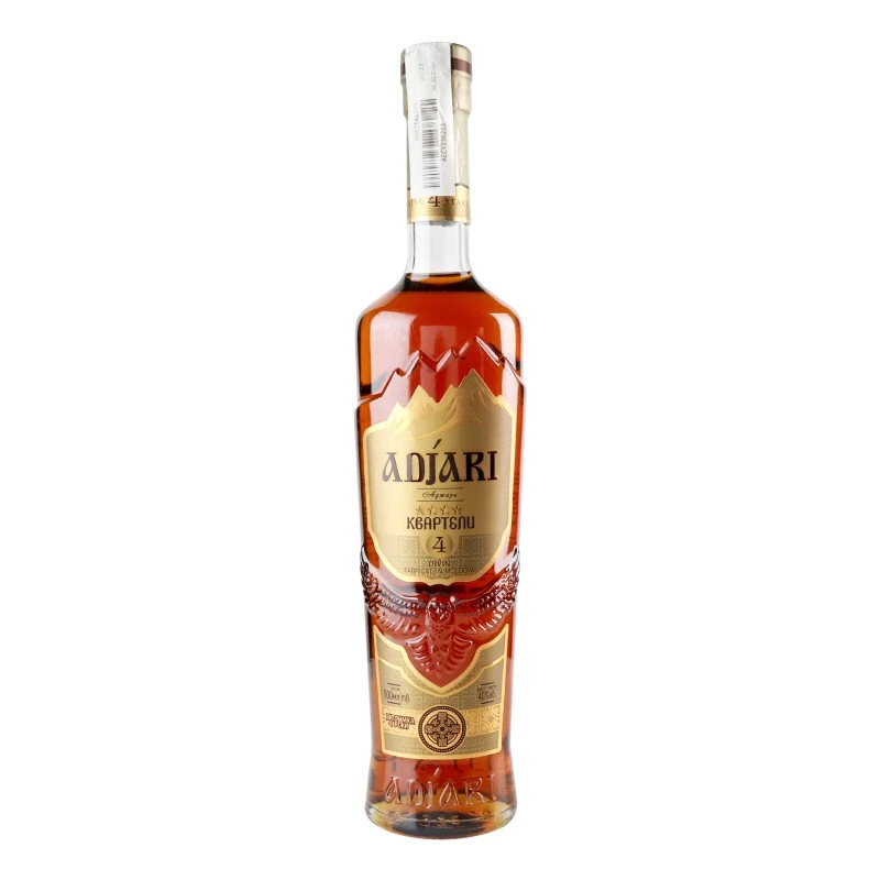 Коньяк 4 зірки Квартели Adjari, 0.5 л
