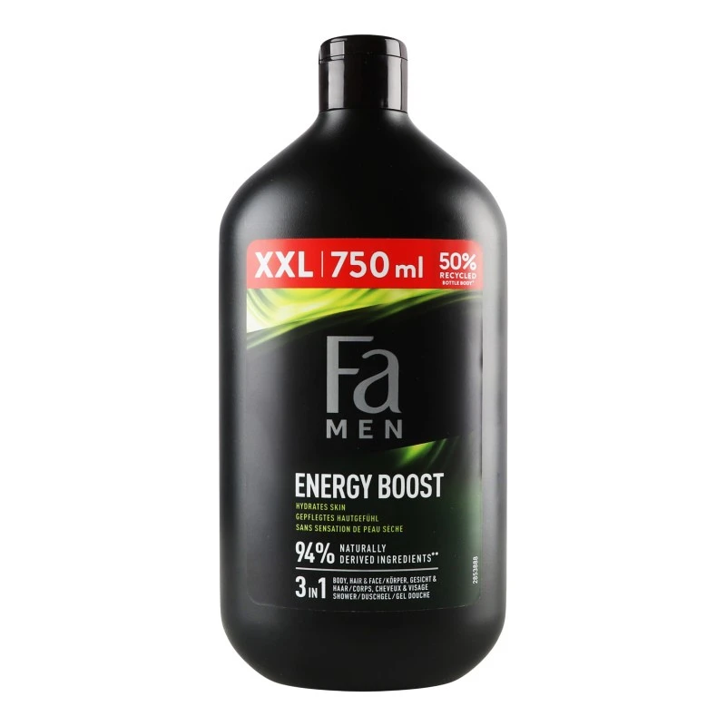 Гель для душу 3в1 Sport Energy Boost Fa Men, 750мл