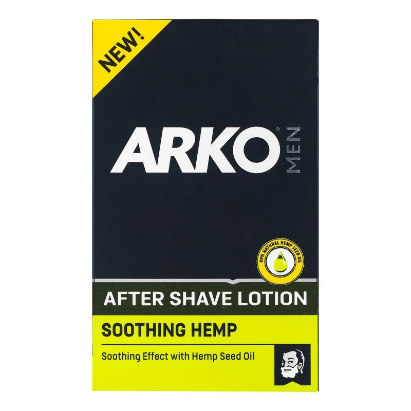 Лосьйон після гоління з олією насіння конопель Soothing hemp Arko Men, 100 мл