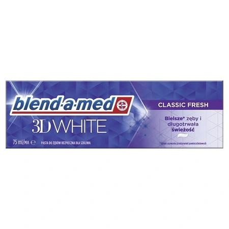 Зубна паста 3D White  Класична Свіжість Blend-a-med, 75 мл