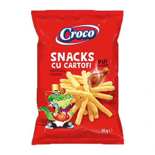 Закуска зі смаком картоплі з куркою Croco, 50 г