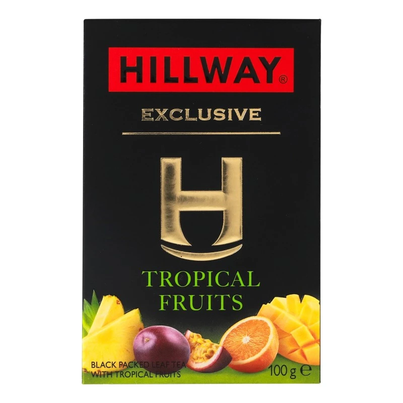 Чай листовий чорний Tropical fruits Exclusive Hillway, 100 г