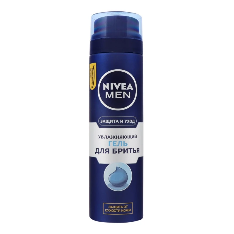 Гель для гоління зволожуючий Захист та догляд Nivea Men, 200 мл