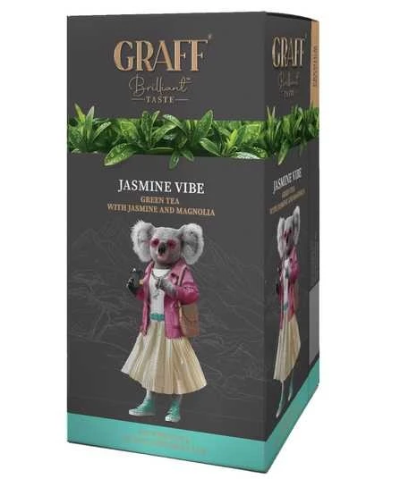 Чай пакетований зелений Jasmine Vibe Graff, 20 шт/уп.