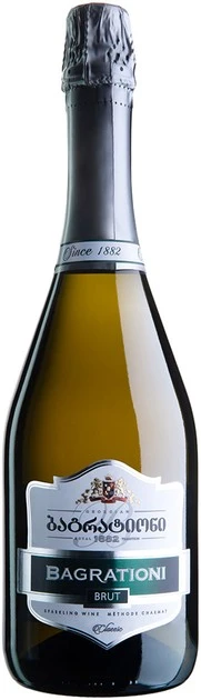 Вино ігристе біле брют Classic Bagrationi, 0.75 л