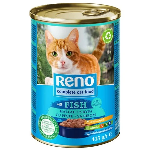 Корм для котів з куркою ж/б Reno, 415 г