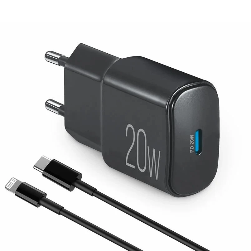 Зарядний пристрій ePower PD20W + Cable USB-C to USB-C 1m Brevia, шт