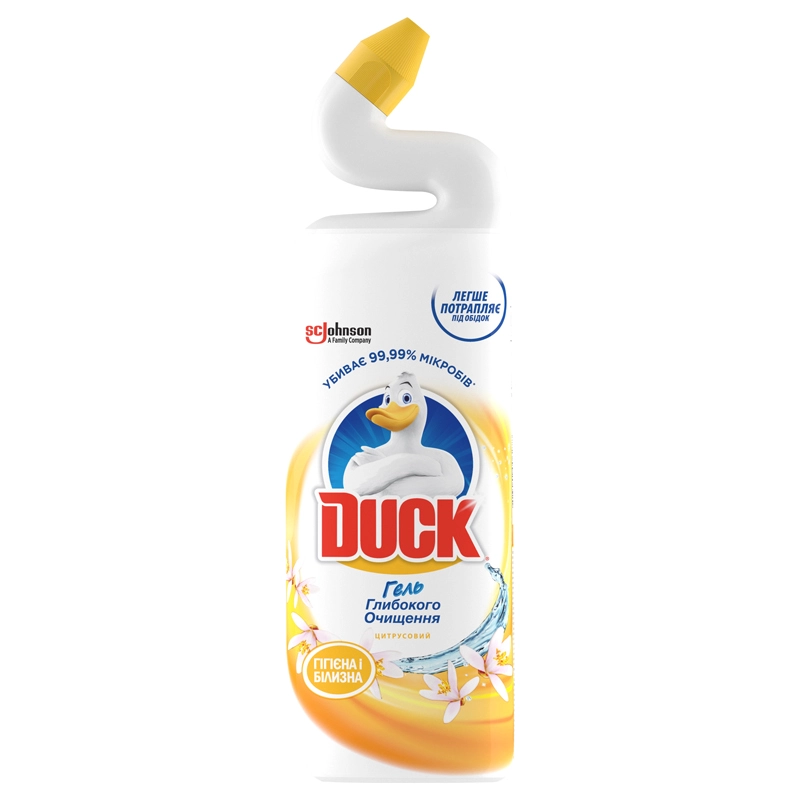 Засіб для очищення унітазу Цитрусовий Duck, 900 мл