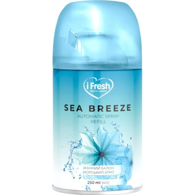 Змінний балон д/освіжувача повітря sea breeze !Fresh, 250 мл