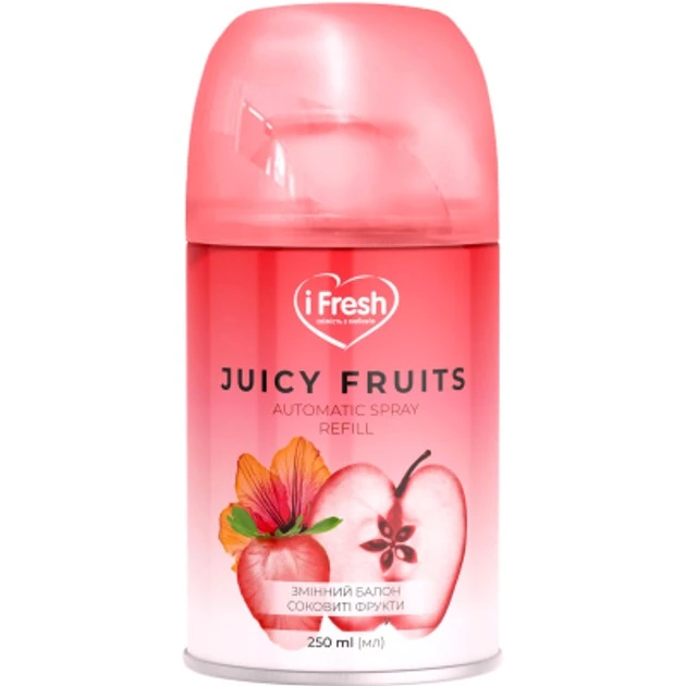 Змінний балон д/освіжувача повітря juice fruits !Fresh, 250 мл