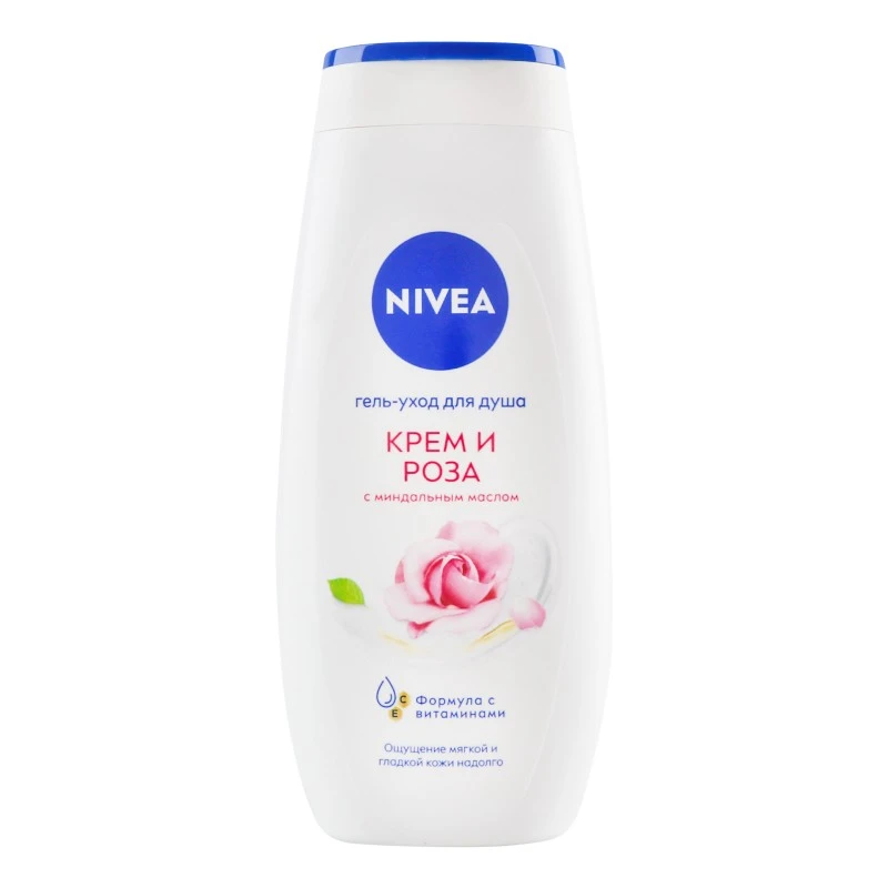 Гель-догляд для душу Троянда та мигдальне масло Nivea, 250 мл