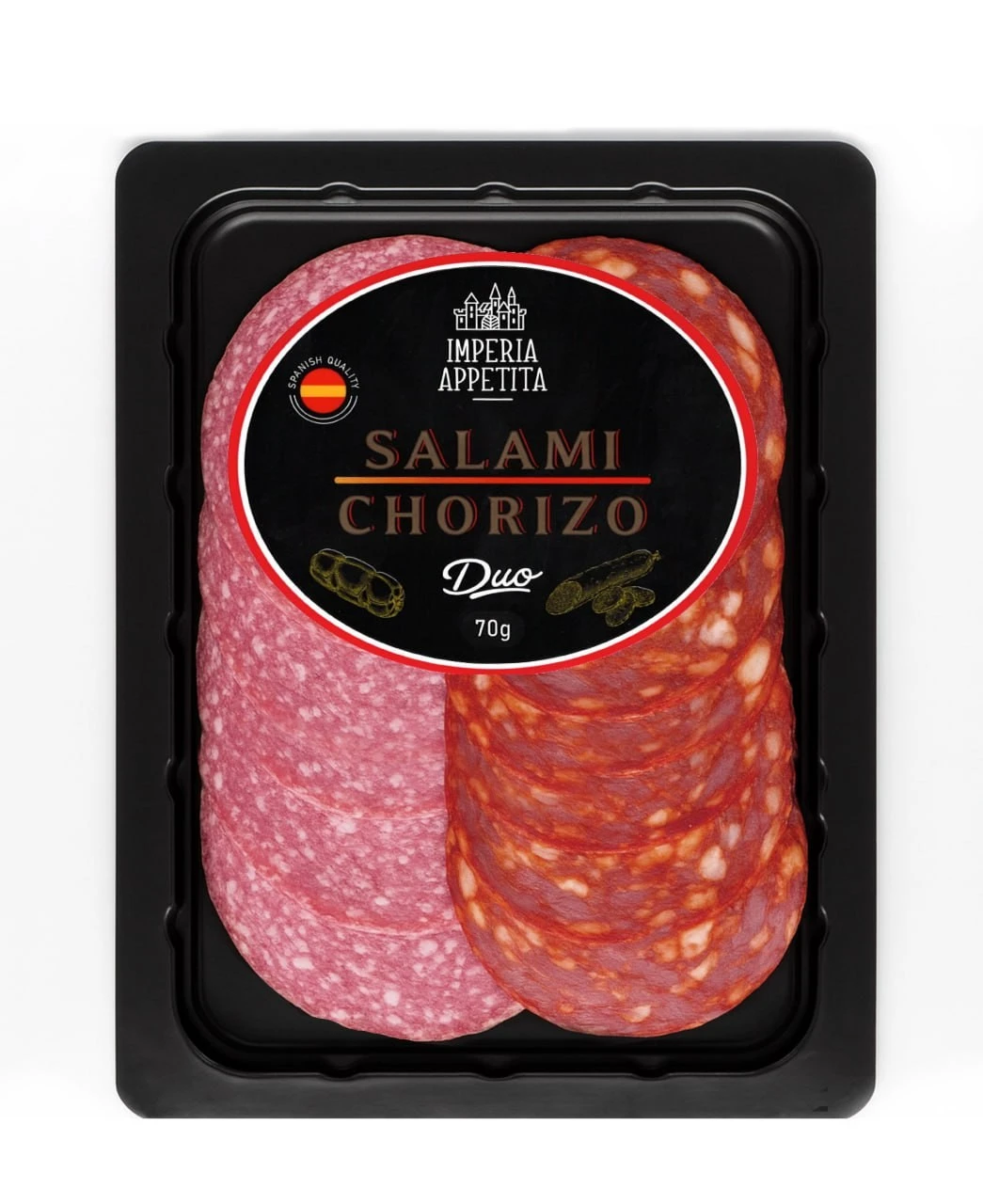 Ковбаса Салямі &amp; Чорізо Imperia Appetita, 70 г