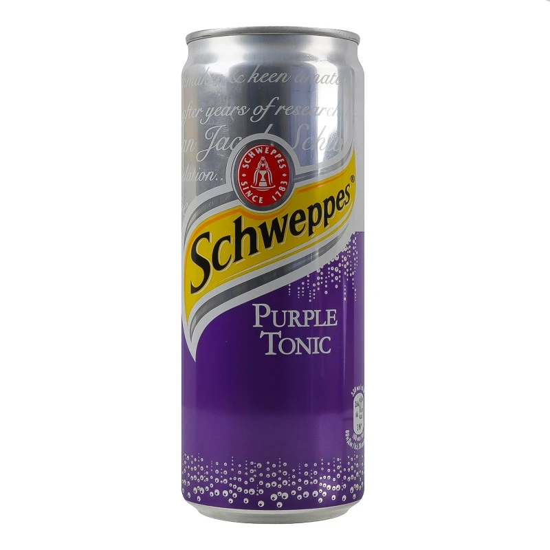 Напій безалкогольний сильногазований Purple Tonic Schweppes з/б 330мл