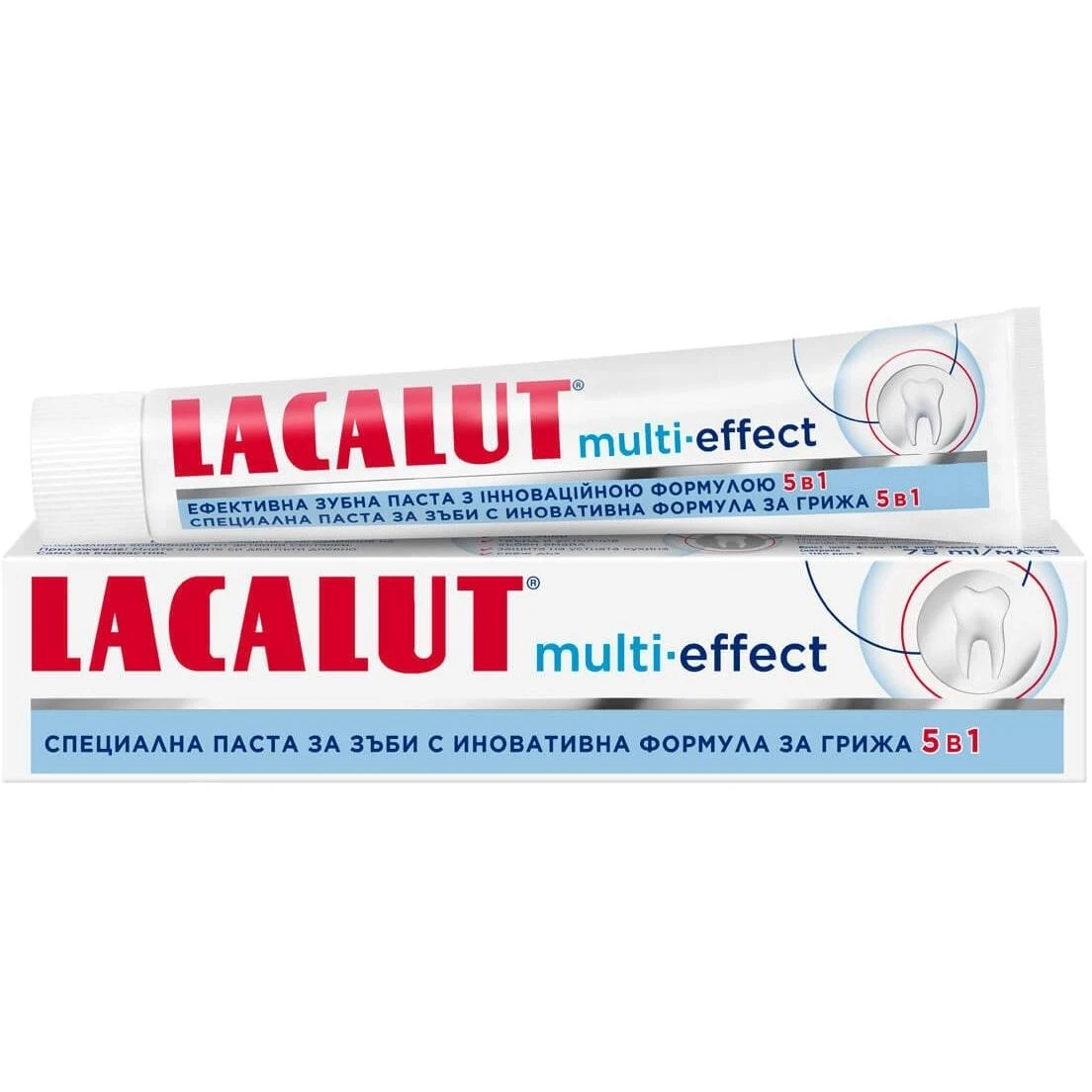 Зубна паста мульти-ефект Lacalut, 75 мл