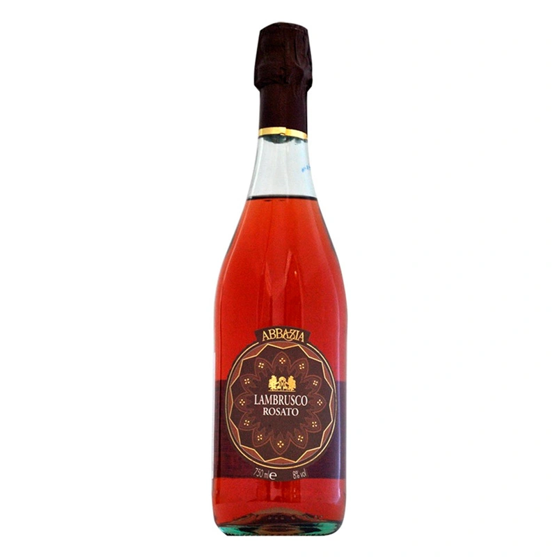 Вино ігристе рожеве напівсухе Lambrusco Rosato Abbazia, 0,75 л