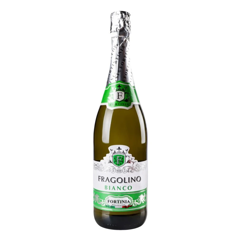 Напій винний  ігристий білий напівсолодкий Fragolino Bianco Fortinia, 0.75 л