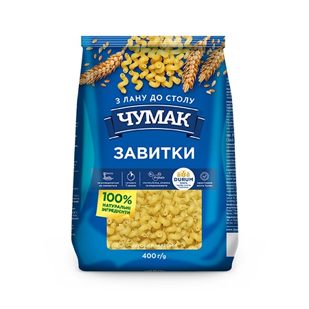 Макарони Завитки Чумак, 400 г