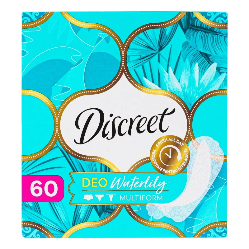 Прокладки гігієнічні щоденні Deo Water Lily Discreet, 60 шт/уп.
