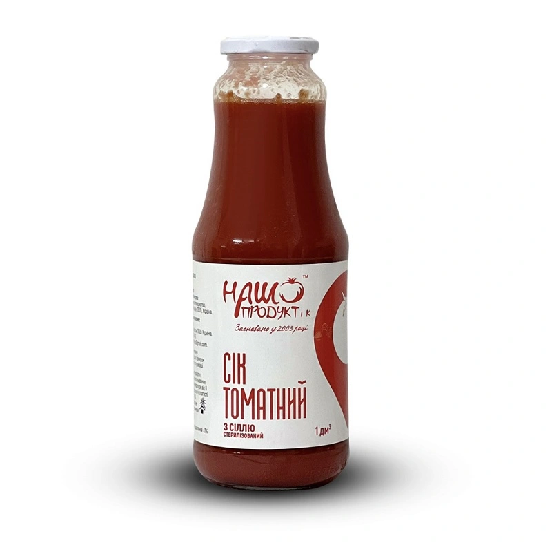 Сік Томатний з сіллю Наш Продукт, 1 л