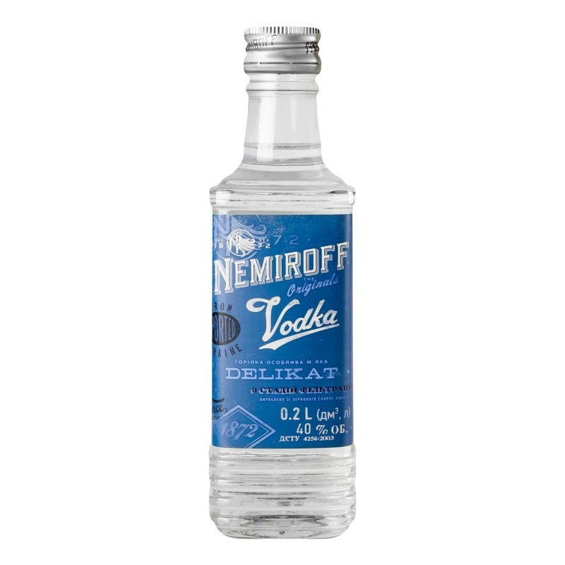 Горілка особлива Delikat м&#039;яка Nemiroff, 0.2 л