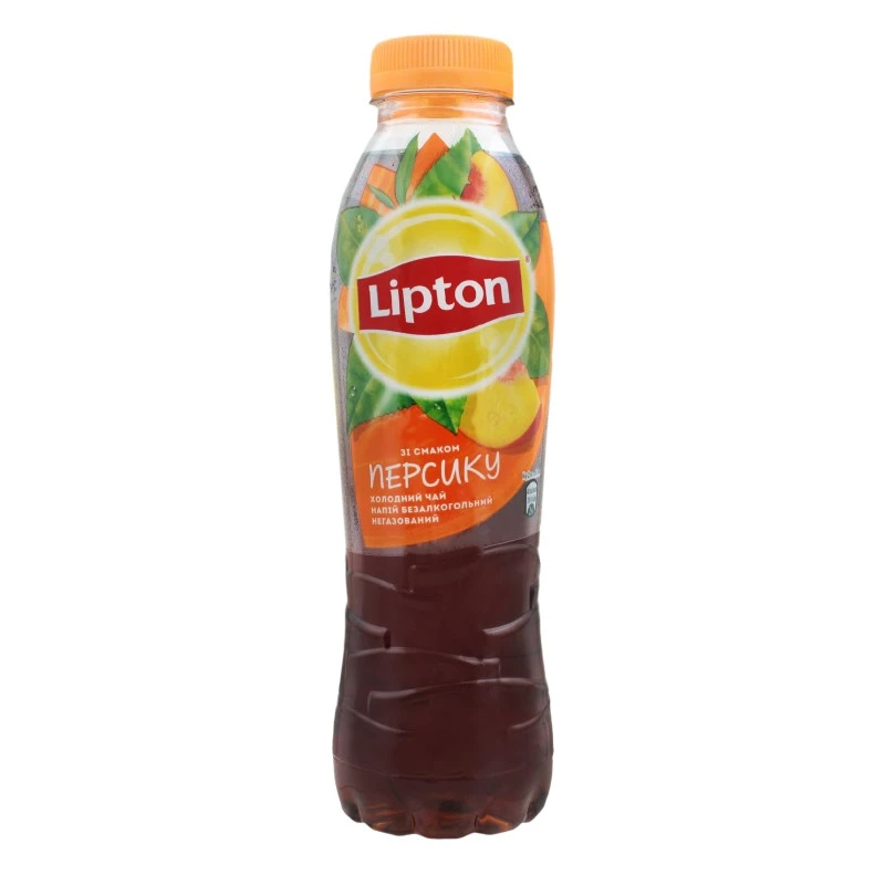 Чай холодний чорний Чорниця-Персик Lipton, 0.5 л