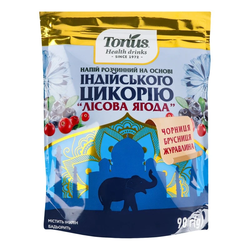 Напій розчинний на основі цикорію Лісова ягода Тонус, 90 г