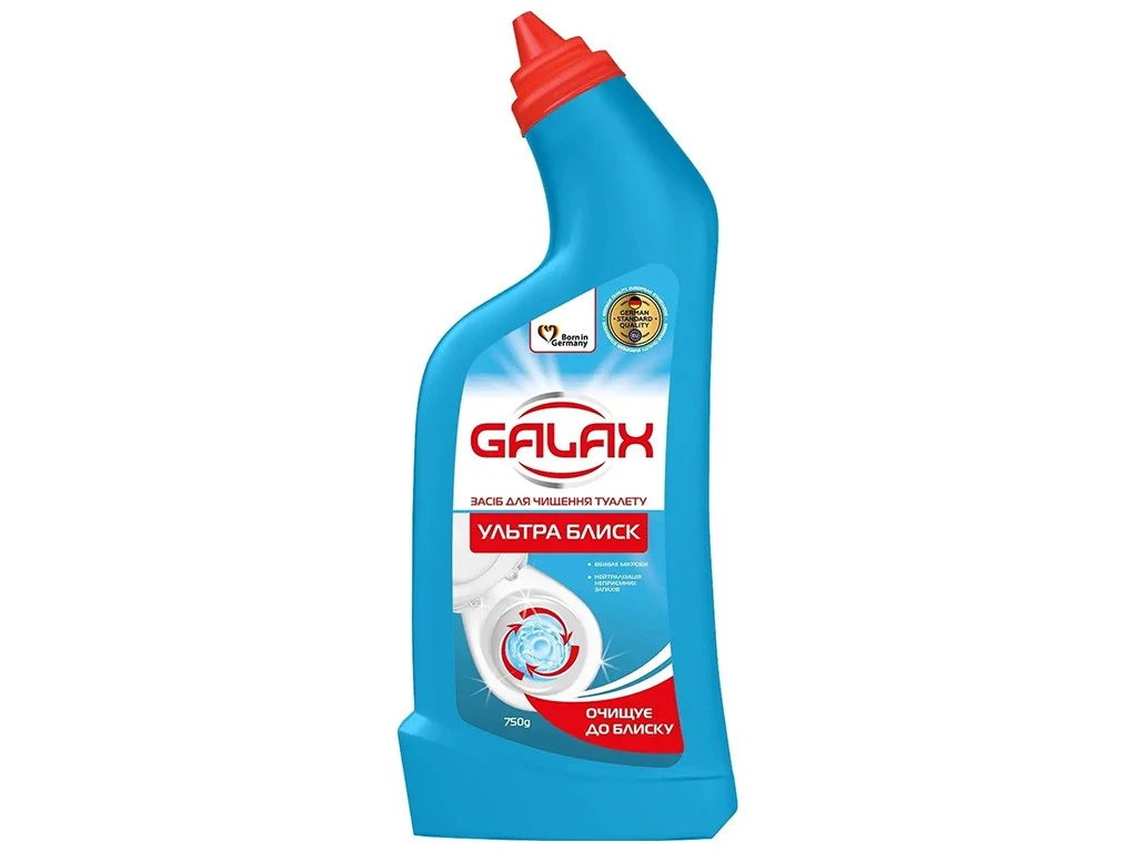 Засіб для чищення унітазу Galax das Power Ультра блиск Galax, 750 г