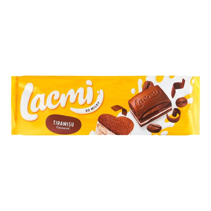 Шоколад молочний з с начинкой и вкусом тірамісу Lacmi Roshen, 270 г