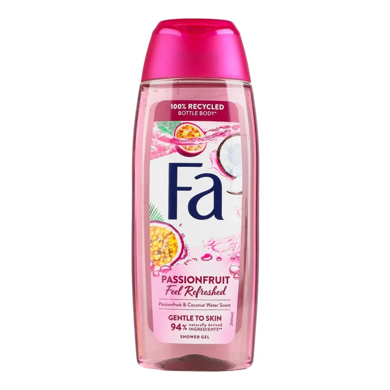 Гель для душу Passion Fruit Feel Refreshed з ароматом маракуйї та кокосової водички Fa, 250 мл