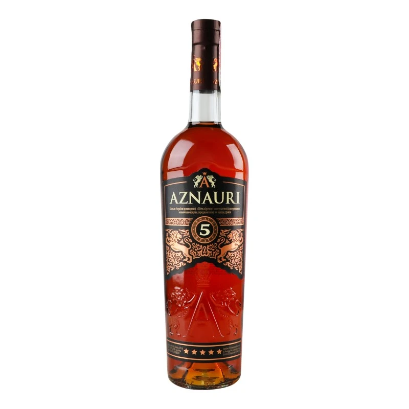 Коньяк 5 зірок Aznauri, 0.7 л