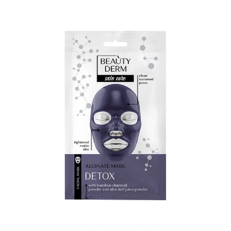 Маска для обличчя альгінатна чорна Detox Beautyderm 20г