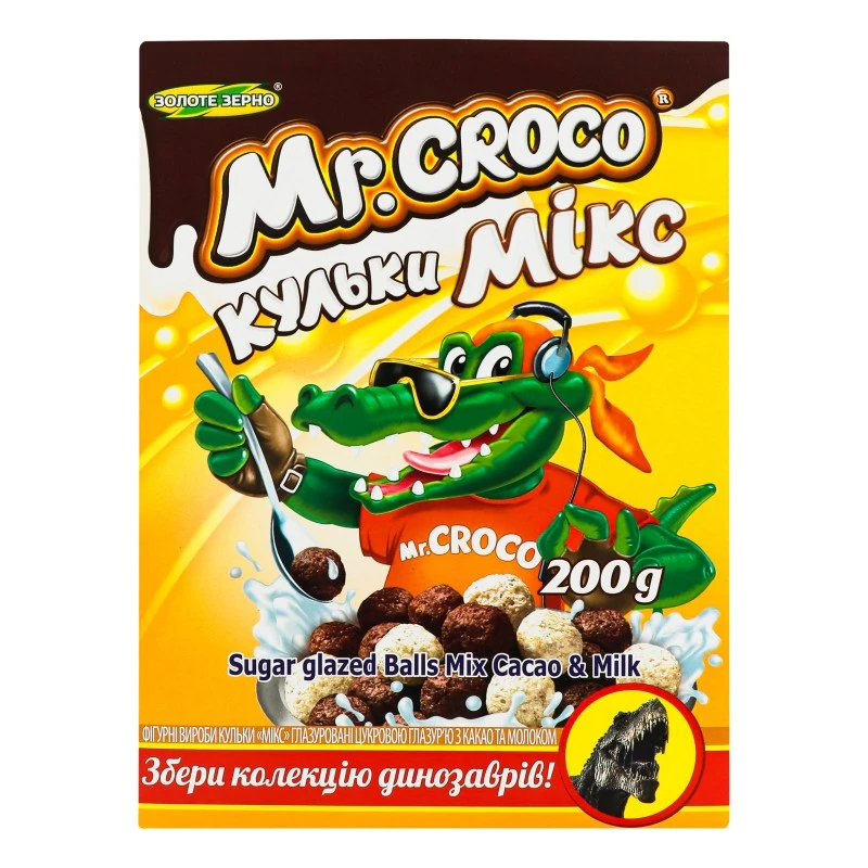 Сухий сніданок какао з молоком Mix Croco, 200 г