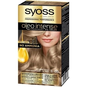 Фарба для волосся 8-05 Натуральний блонд Oleo Intense Syoss, 115 мл
