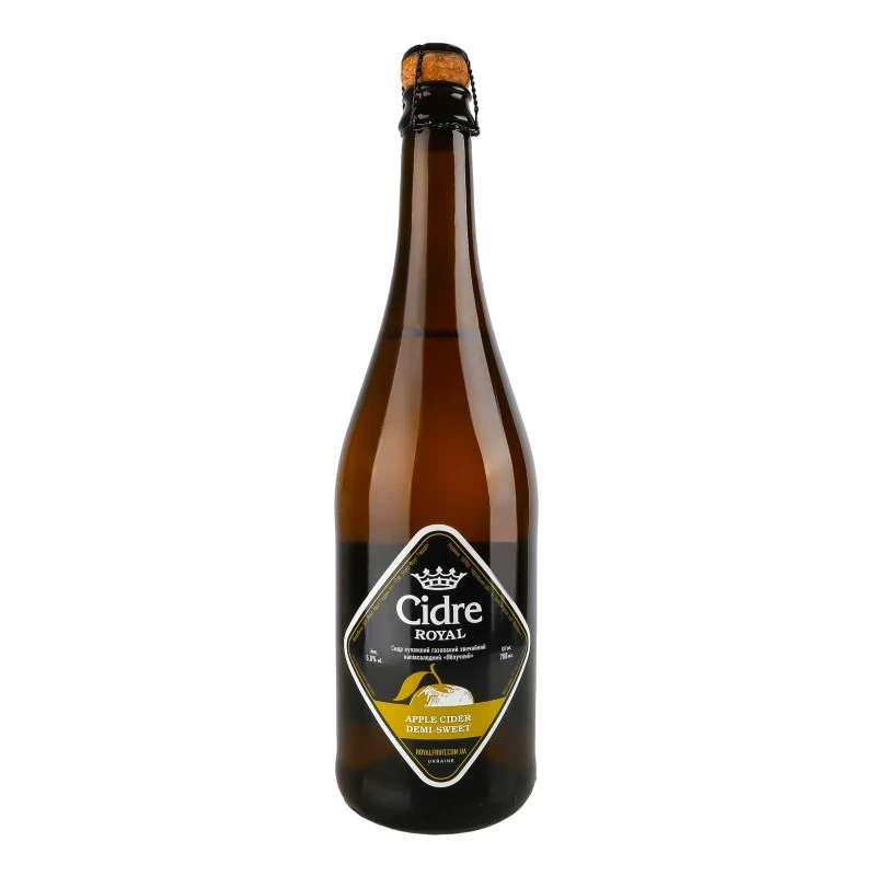 Сидр напівсолодкий яблучний Royal Fruit, 0.7 л