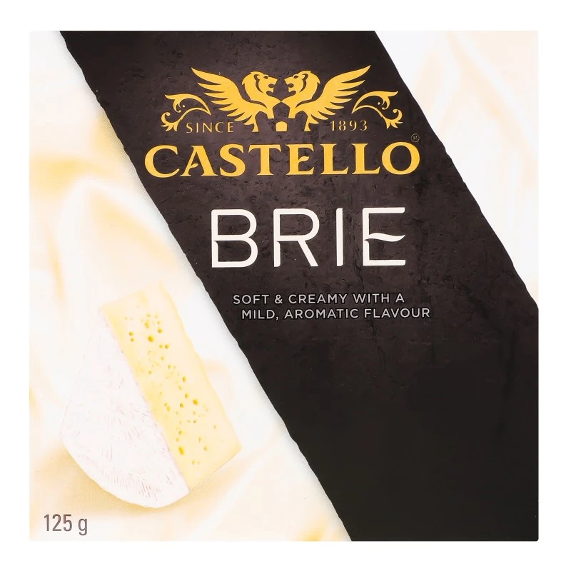 Сир 50% з білою пліснявою Brie Castello к/у 125г