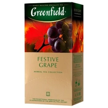 Чай пакетований трав&#039;яний Festive Grape Greenfield, 25 шт/уп.