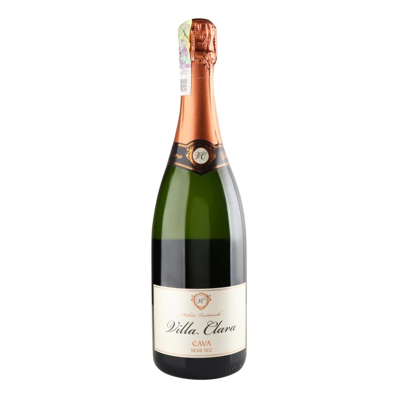 Вино ігристе біле напівсухе Cava Semi Seco Clara, 0.75 л