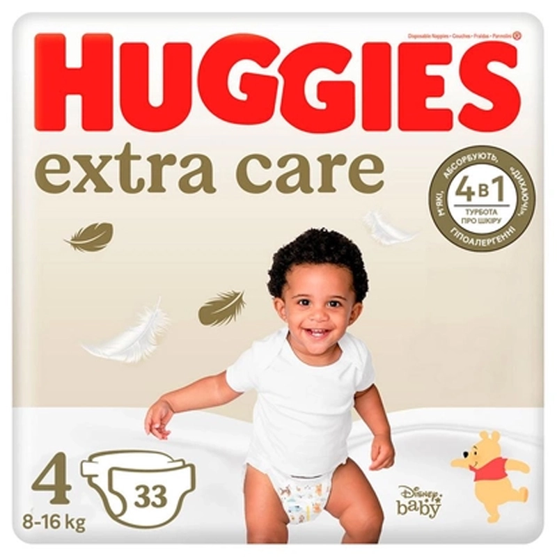 Підгузки для дітей 8-14 кг 4 Elite Soft Huggies, 60 шт/уп.