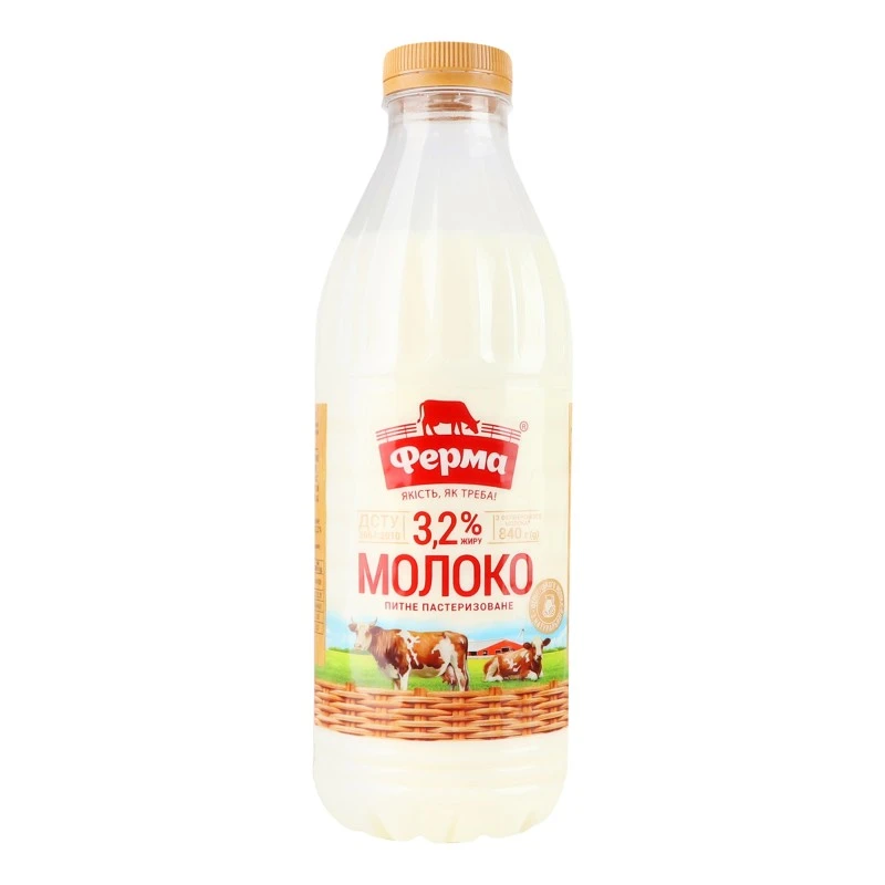 Молоко 3.2% Ферма, 840 г