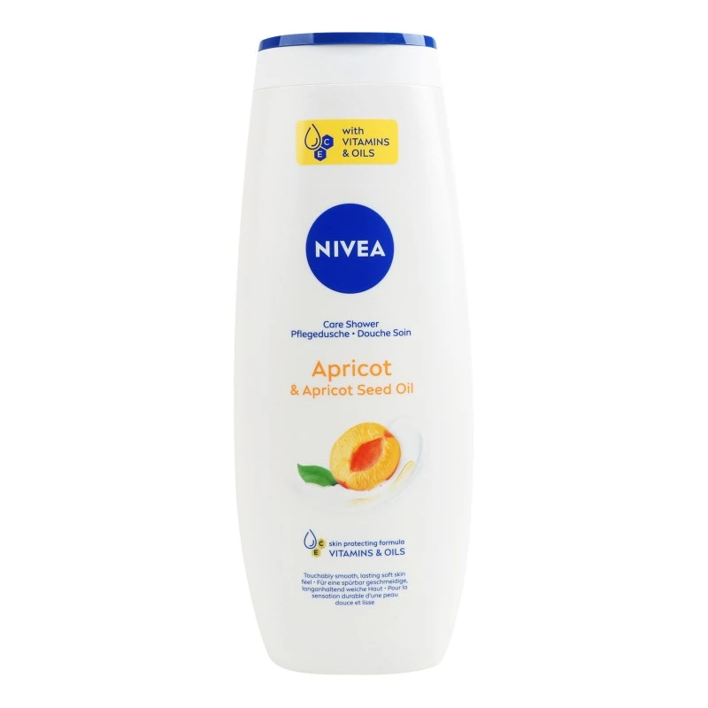 Гель для душу shower абрикос та олія абрикосових кісточок Nivea Men, 500мл