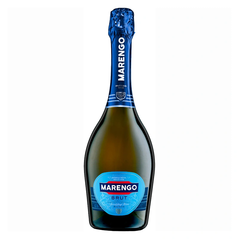 Вино ігристе біле брют Brut Bianco Marengo, 0.75 л