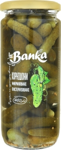 Мариновані огірки Корнішони Банка, 460 г