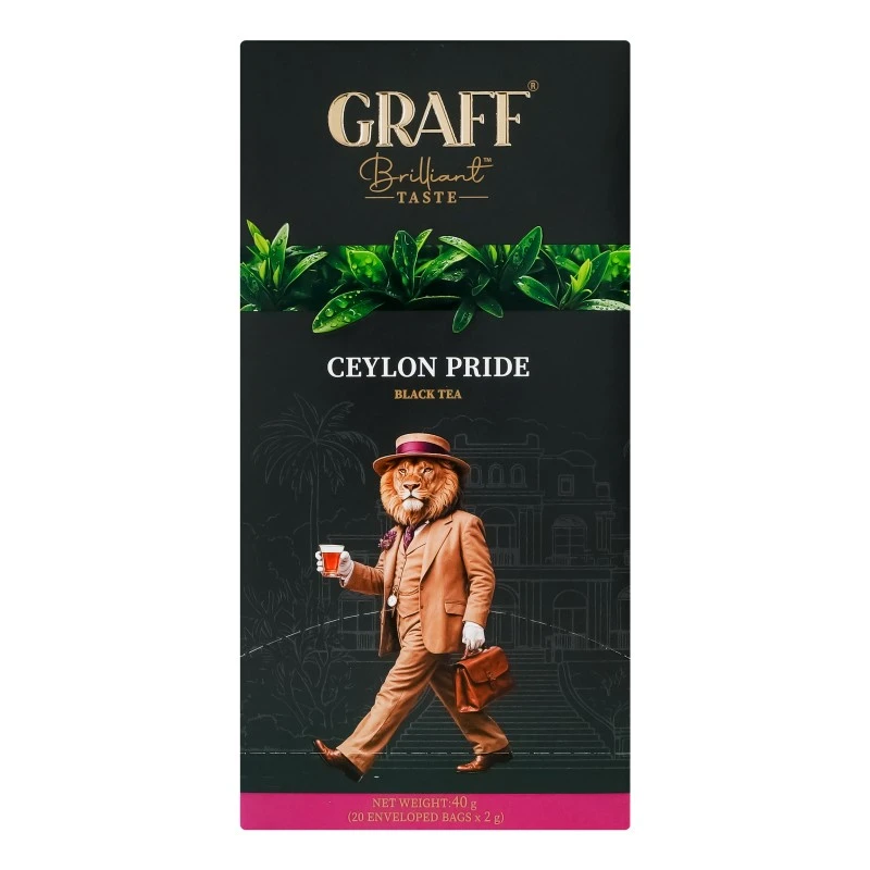 Чай пакетований чорний Ceylon pride Graff, 20 шт/уп.
