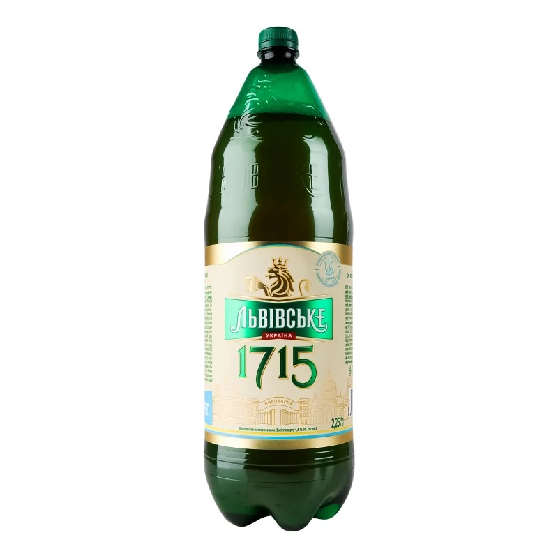 Пиво світле 1715 Львівське, 2.25 л