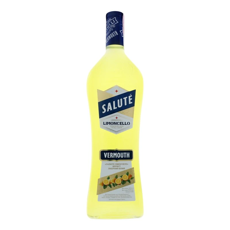 Вермут білий десертний Limoncello Salute, 1 л