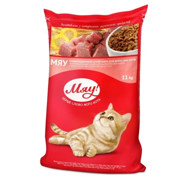 Корм сухий для котів Хрусткий карасик Мяу