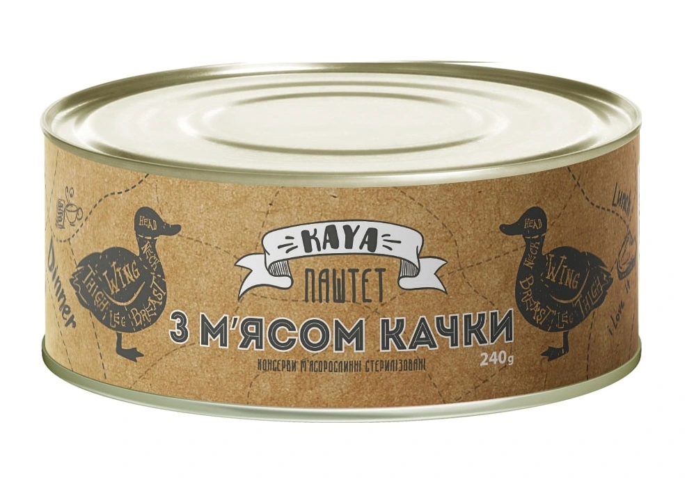 Паштет з качиним м&#039;ясом Kaya, 240 г