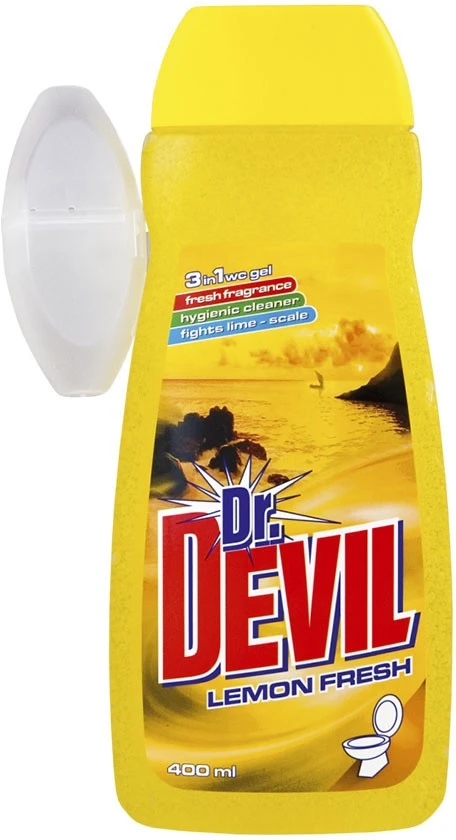 Гель для очищення унітазу Лимон Dr.Devil, 400 мл