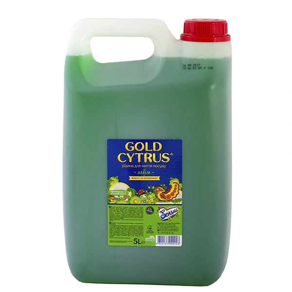 Засіб для миття посуду Лайм Gold Cytrus, 5 л
